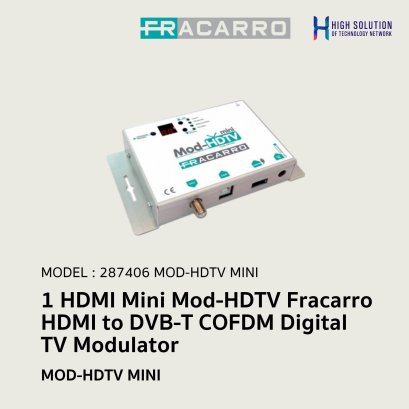 1 HDMI Mini Mod-HDTV Fracarro  HDMI to DVB-T COFDM Digital TV Modulator