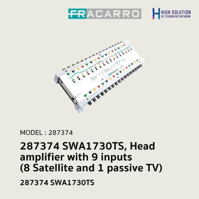 287374 SWA1730TS, Head amplifier with 9 inputs (8 Satellite and 1 passive TV)