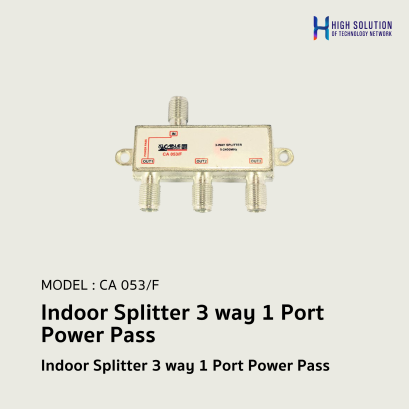 Indoor Splitter 3 way 1 Port Power Pass