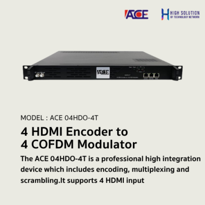 04HDO-4T (ACE) 4 HDMI Encoder to 4 COFDM Modulator