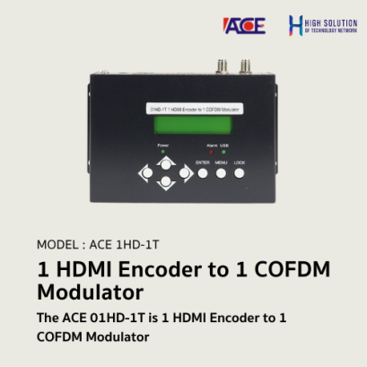 1HD-1T (ACE) 1 HDMI Encoder to 1 COFDM Modulator