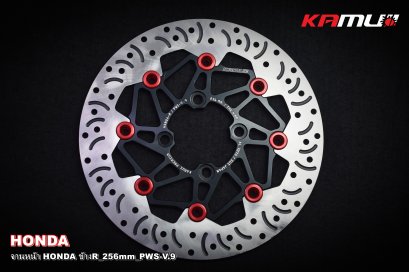 จาน Honda 4 รู ข้าง R ขนาด 256 มิล. POWER-SLOT V.9