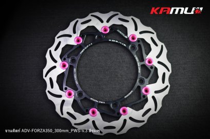 จานหน้า FORZA / ADV-350 300 มิล. PWS-V.3 สีชมพู