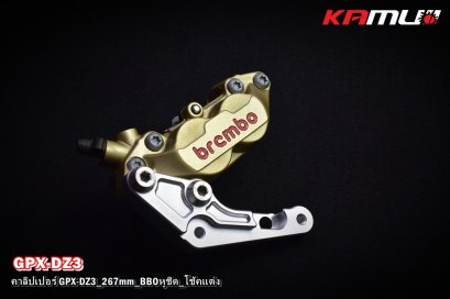 ขาจับปั๊ม GPX DZ-3 BB4Pot หูชิด โช้คแต่ง KAMUI_จาน 267 มิล.