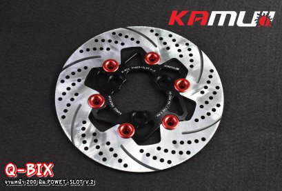 จานหน้าขนาดเดิม 200 มิล.  Power-Slot V.2