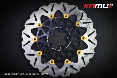 จานหน้า HARLEY ปั๊มเดิม ขนาด 300 มิล. จับใน POWER-SLOT V.4