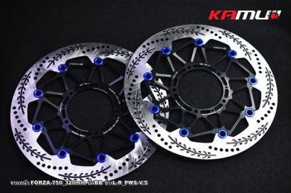 จานหน้า FORZA-750 320 มิล.ลาย PWS-V.5 สำหรับปั๊ม BREMBO