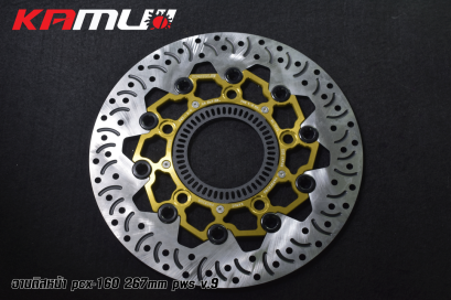 จานดิสก์หน้าpcx160 2023 POWER-SLOT V.9 จานหน้า 267 มิล