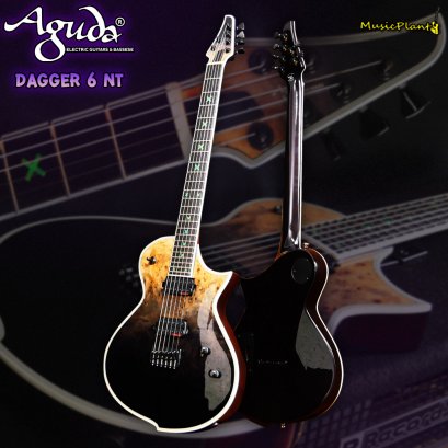 Aguda Electric Guitar กีตาร์ไฟฟ้า Metal รุ่น DAGGER 6NT Yellow Fade
