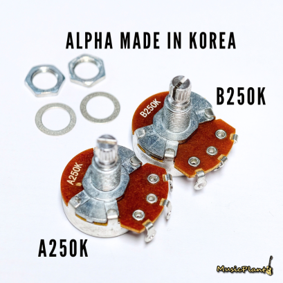 Alpha Volume Pot A250K / B250K ลูกบิดกีตาร์ (Made In Korea)