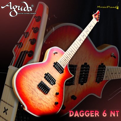Aguda Electric Guitar กีตาร์ไฟฟ้า Metal รุ่น DAGGER 6NT