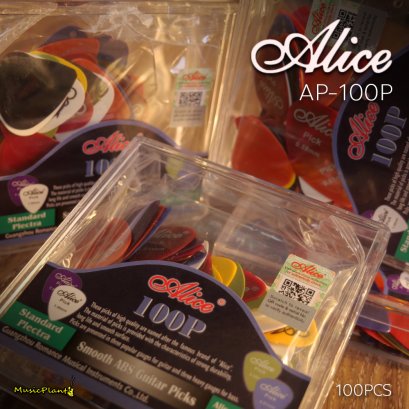 Alice - 100P ปิ๊ก ABS (Smooth) 100 ตัว
