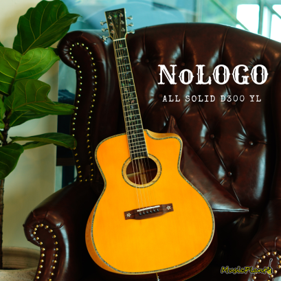 Nologo กีตาร์โปร่ง All Solid Guitars | D300 YL Nologo กีตาร์โปร่ง All Solid Guitars | D300 YL