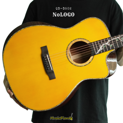 Nologo กีตาร์โปร่ง All Solid Guitars | QD-D502