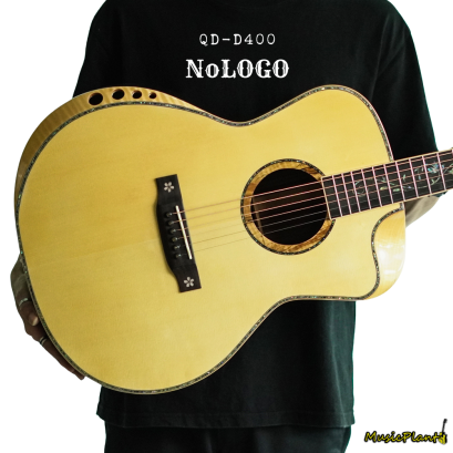 Nologo กีตาร์โปร่ง All Solid Guitars | QD-D400