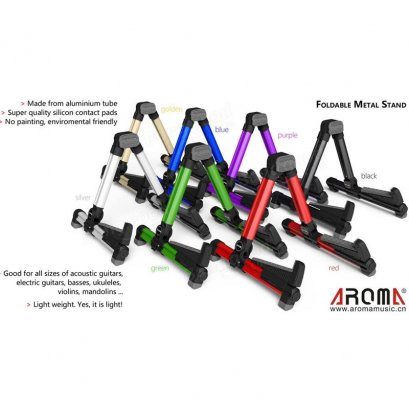 AROMA ขาตั้งกีตาร์โปร่ง ไฟฟ้า คลาสสิค เบส Guitar Stand รุ่น AGS-08