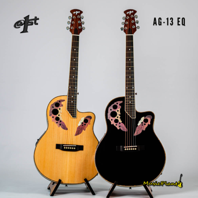 At First กีตาร์โปร่ง กีตาร์หลังเต่า ไฟฟ้า รุ่น AG-13 E