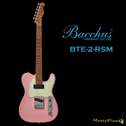 Bacchus กีตาร์ไฟฟ้า รุ่น BTE-2-RSM/M SLP (Original P-90 + Single Coil Set) Shell Pink