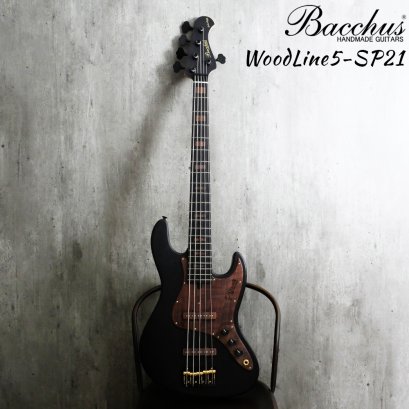 Bacchus เบสไฟฟ้า รุ่น WOODLINE5- SP21/E BLK/OIL