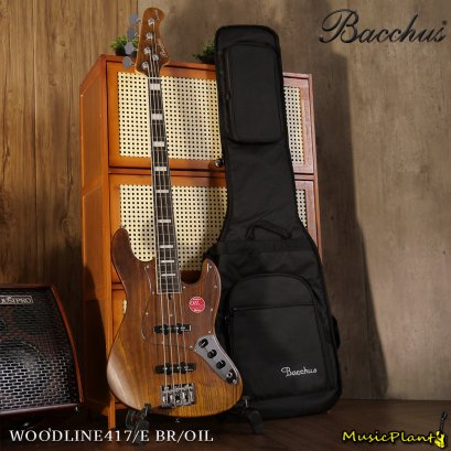 Bacchus เบสไฟฟ้า รุ่น WOODLINE417/E BR/OIL