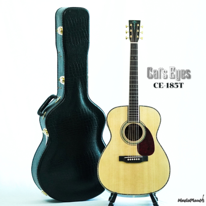 Cat's Eyes Guitar กีตาร์โปร่ง All Solid รุ่น CE-185T With HardCase