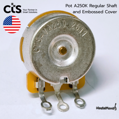CTS - Pot A250K Regular Shaft and Embossed Cover