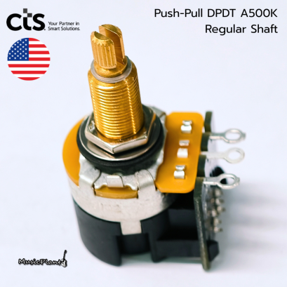 CTS Push-Pull DPDT A500K Potentiometer Regular Shaft