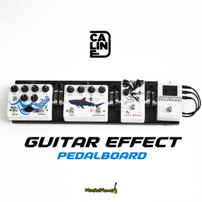 Caline จัดบอร์ดเอฟเฟค 4 ตัว ชุด White Pedal Board Caline จัดบอร์ดเอฟเฟค 4 ตัว ชุด White Pedal Board