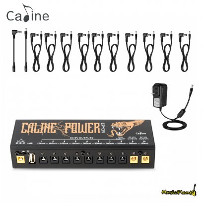 Caline - CP04 Pedal Power Supply with USB Port-10 Outputs