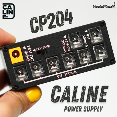 Caline - CP204 พาวเวอร์ซัพพลายสำหรับเอฟเฟคกีตาร์ 8 Outputs