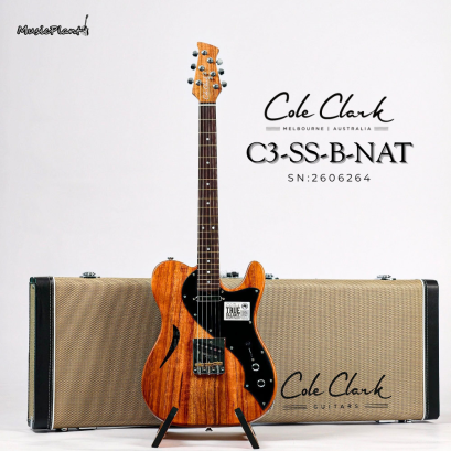 Cole Clark | Culprit 3 True Balance pickups SS - Natural - Black scratch plate&nbsp;(SN:2606264)