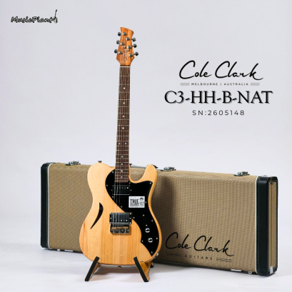 Cole Clark | Culprit 3 True Balance pickups HH - Natural - Black scratch plate (SN:2605148)