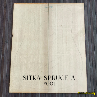 ไม้หน้ากีตาร์โปร่ง Sitka Spruce เกรด A (001)
