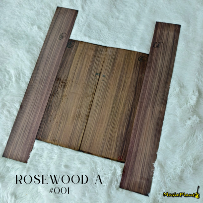 ไม้หลังและไม้ข้างกีตาร์โปร่ง Rosewood  เกรด A (001)