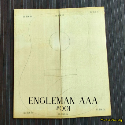 ไม้หน้ากีตาร์โปร่ง Englemann Spruce เกรด AAA (001)