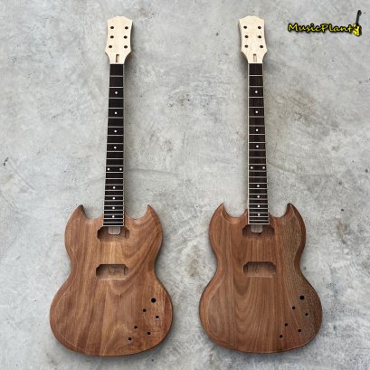 DIY Guitar บอดี้+คอ กีตาร์ ทรง SG (Set Neck)