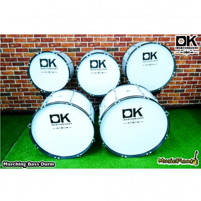 DK Drum Kingdom  กลองใหญ่ กลองพาเหรด กลองมาร์ชชิ่ง Marching Bass Drum มีหลายขนาดเลือกได้