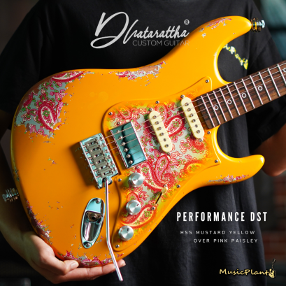 Dhatarattha - Performance DST | Mustard Yellow Over Pink Paisley