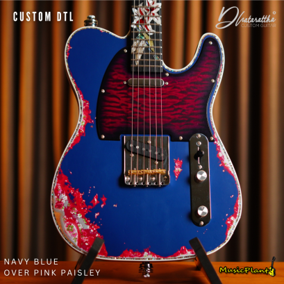 Dhatarattha - Custom DTL | Navy Blue Over Pink Paisley