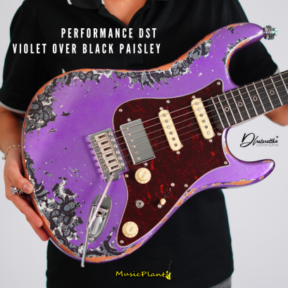 Dhatarattha - Performance DST | Violet Over Black Paisley ( Coil Split )