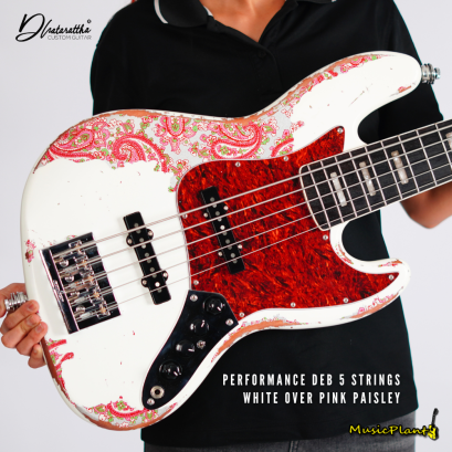 Dhatarattha - Performance DEB 5 Strings | White over Pink Paisley