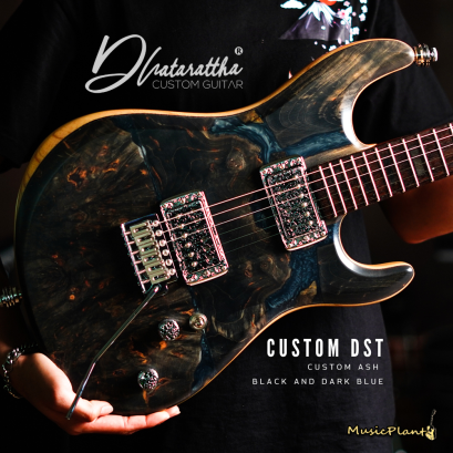 Dhatarattha - Custom DST Swamp Ash | Black - Dark Blue