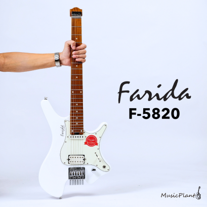 Farida - Headless Guitar F5820 White