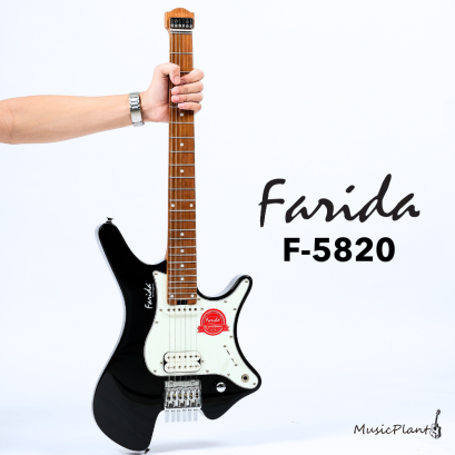 Farida - Headless Guitar F5820 Black