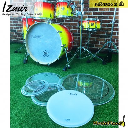 Izmir Encore หนังกลอง 2 ชั้น 12&quot; 13&quot; 14&quot; 16&quot; 22&quot;Set 