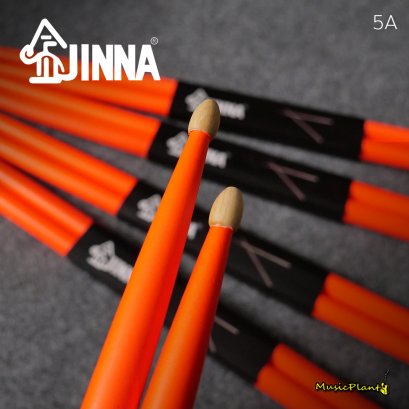 Jinna Drumstick ไม้กลองเรืองแสง 5A Orange