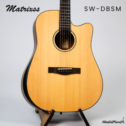 กีตาร์โปร่ง/โปร่งไฟฟ้า Matrixss -SW-DBSM (Solid Spruce-Walnut)