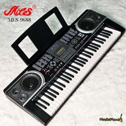 Miles MIDI คีย์บอร์ดไฟฟ้า Keyboard 61 คีย์ รุ่น MLS-9688 คีย์ใหญ่ มาตรฐาน ช่อง USB , MIDI , Output , Input