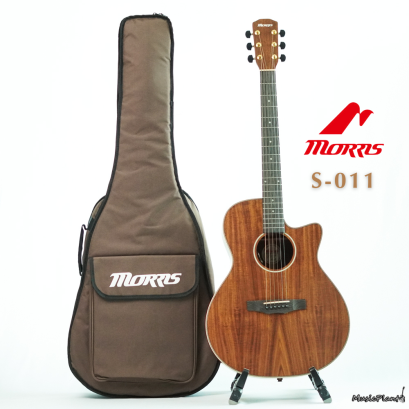 Morris กีตาร์โปร่งไฟฟ้า รุ่น S-011 + L.R.Baggs Element VTC Morris กีตาร์โปร่งไฟฟ้า รุ่น S-011 + L.R.Baggs Element VTC