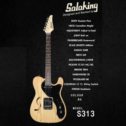 Soloking กีตาร์ไฟฟ้า Electric Guitar รุ่น S-313